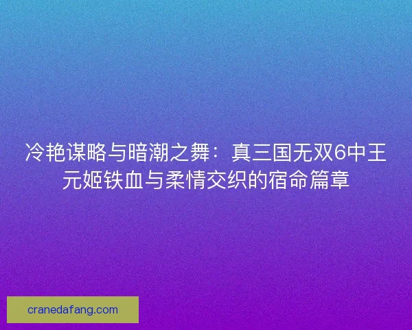 冷艳谋略与暗潮之舞：真三国无双6中王元姬铁血与柔情交织的宿命篇章